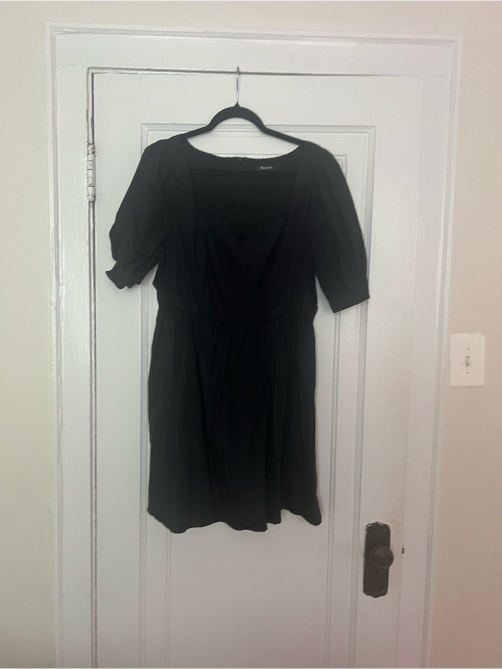 Madewell Black Short Sleeve Dress